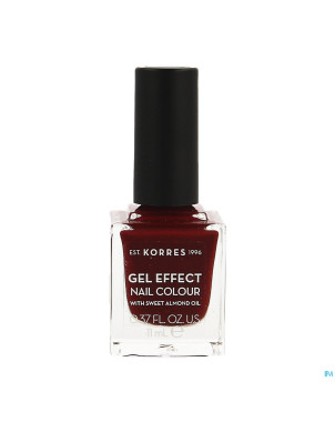 Korres km gel effect nail 59 wine red    11ml
