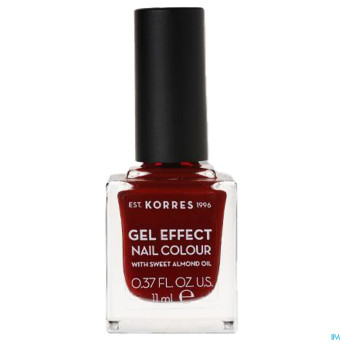 Korres km gel effect nail 59 wine red    11ml