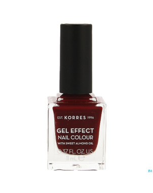 Korres km gel effect nail 59 wine red    11ml