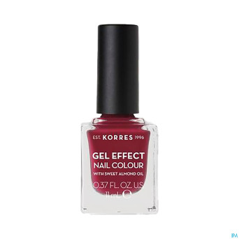 Korres km gel effect nail 74 berry addict    11ml