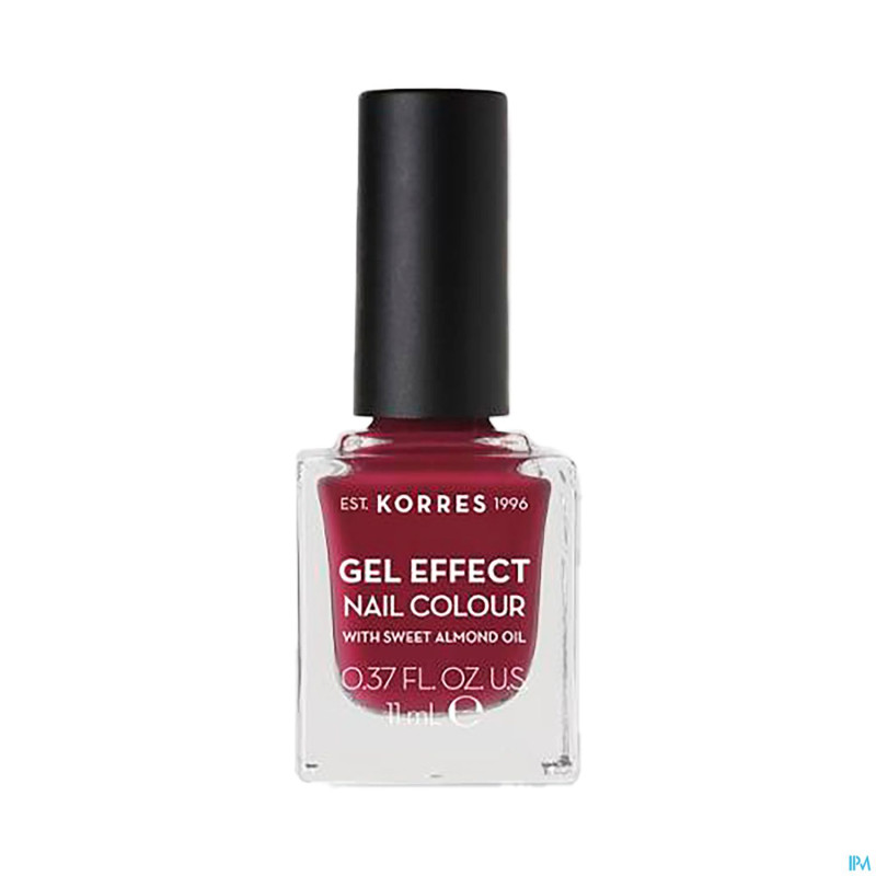 Korres km gel effect nail 74 berry addict    11ml
