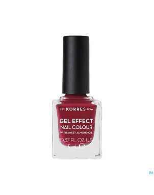 Korres km gel effect nail 74 berry addict    11ml