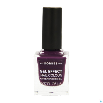 Korres km gel effect nail 74 berry addict    11ml