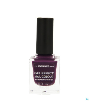 Korres km gel effect nail 74 berry addict    11ml