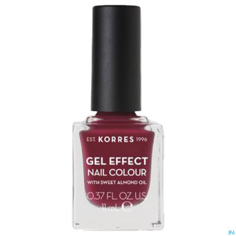 Korres km gel effect nail 74 berry addict    11ml