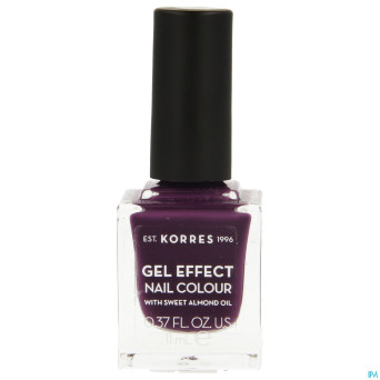 Korres km gel effect nail 74 berry addict    11ml