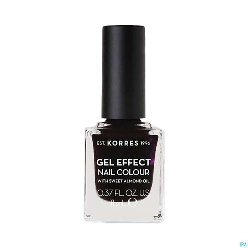 Korres km gel effect nail 76 smokey plum    11ml