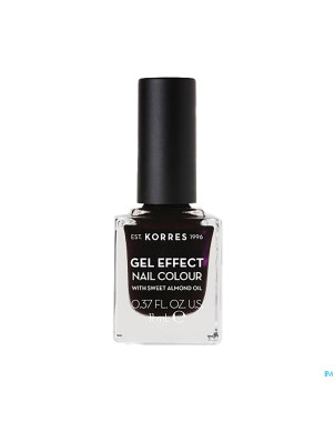 Korres km gel effect nail 76 smokey plum    11ml