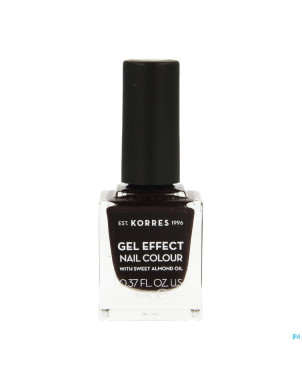 Korres km gel effect nail 76 smokey plum    11ml