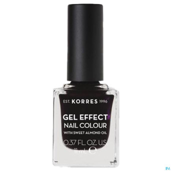 Korres km gel effect nail 76 smokey plum    11ml