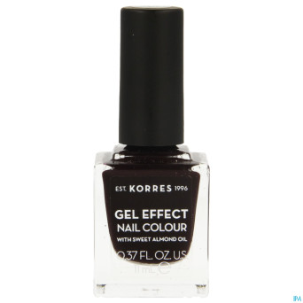 Korres km gel effect nail 76 smokey plum    11ml