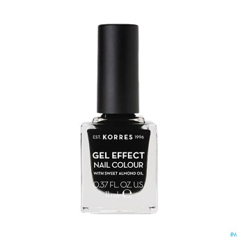Korres km gel effect nail 100 black    11ml
