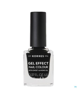 Korres km gel effect nail 100 black    11ml