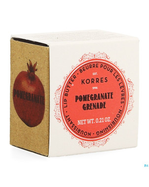 Korres km lipbutter pot pomegranate    6g