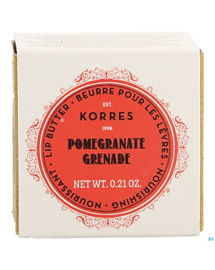 Korres km lipbutter pot pomegranate    6g