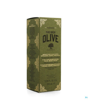 Korres kf huile olive 3en1 visage corps chev.100ml