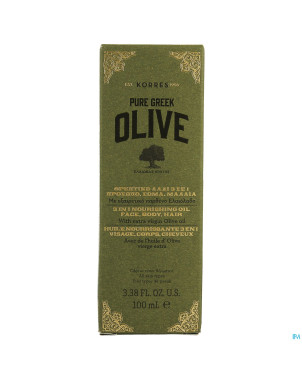 Korres kf huile olive 3en1 visage corps chev.100ml