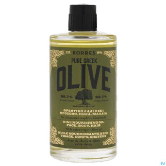 Korres kf huile olive 3en1 visage corps chev.100ml