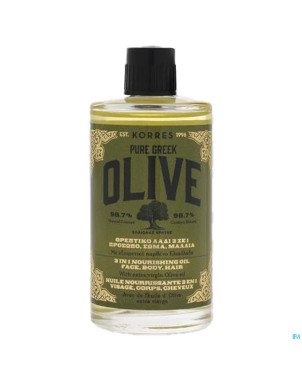 Korres kf huile olive 3en1 visage corps chev.100ml