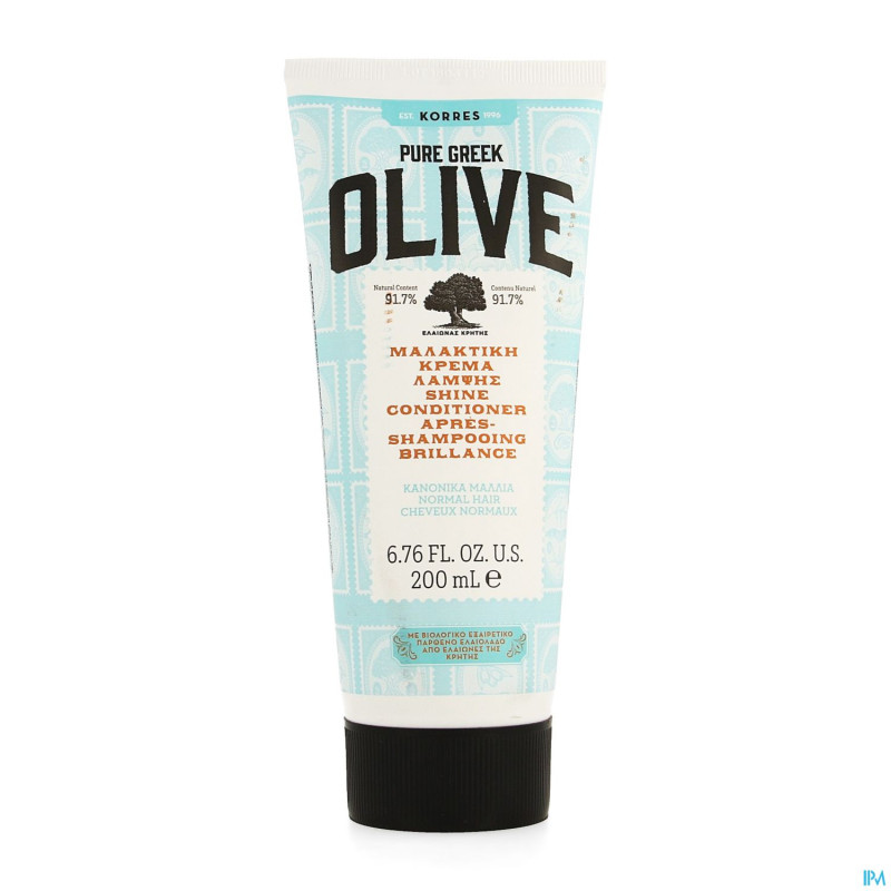 Korres kh apres-shampoing brillance olive    200ml