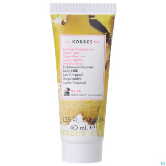 Korres kb lait corporel gingembre lime    40ml