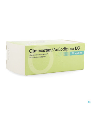 Olmesartan amlodipine eg 20mg/ 5mg comp pell 100