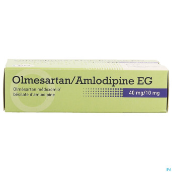 Olmesartan amlodipine eg 40mg/10mg comp pell  30