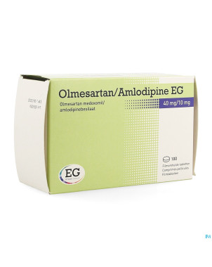 Olmesartan amlodipine eg 40mg/10mg comp pell 100
