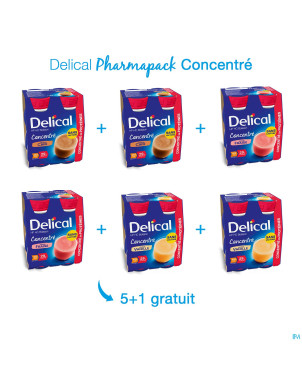 Delical pharmapack concentre    5+1x(4x200ml)