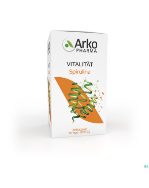 Arkogelules spiruline bio  caps 150