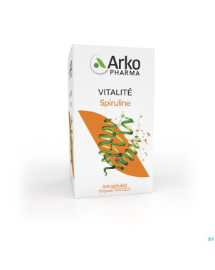 Arkogelules spiruline bio  caps 150