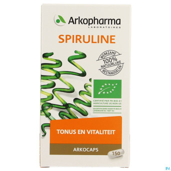 Arkogelules spiruline bio  caps 150