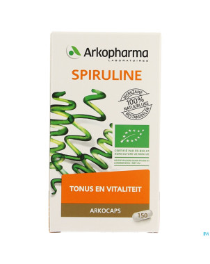 Arkogelules spiruline bio  caps 150