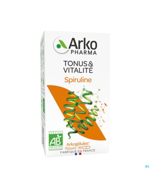Arkogelules spiruline bio   caps 45
