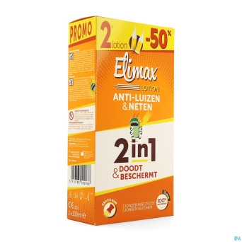 Elimax lotion a/poux    fl 2x100ml