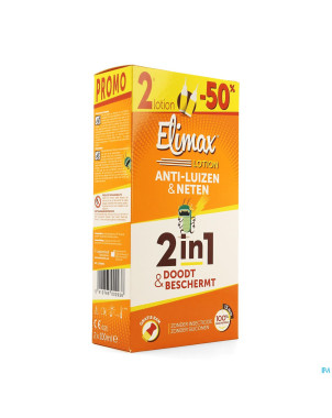 Elimax lotion a/poux    fl 2x100ml