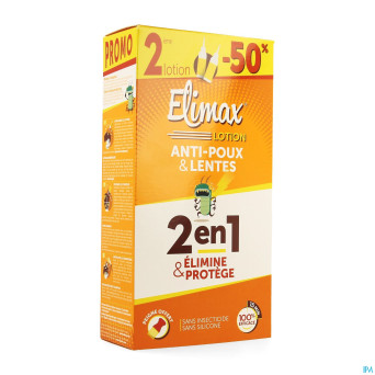 Elimax lotion a/poux    fl 2x100ml