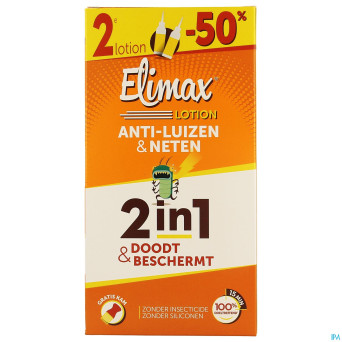 Elimax lotion a/poux    fl 2x100ml