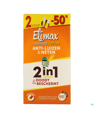 Elimax lotion a/poux    fl 2x100ml