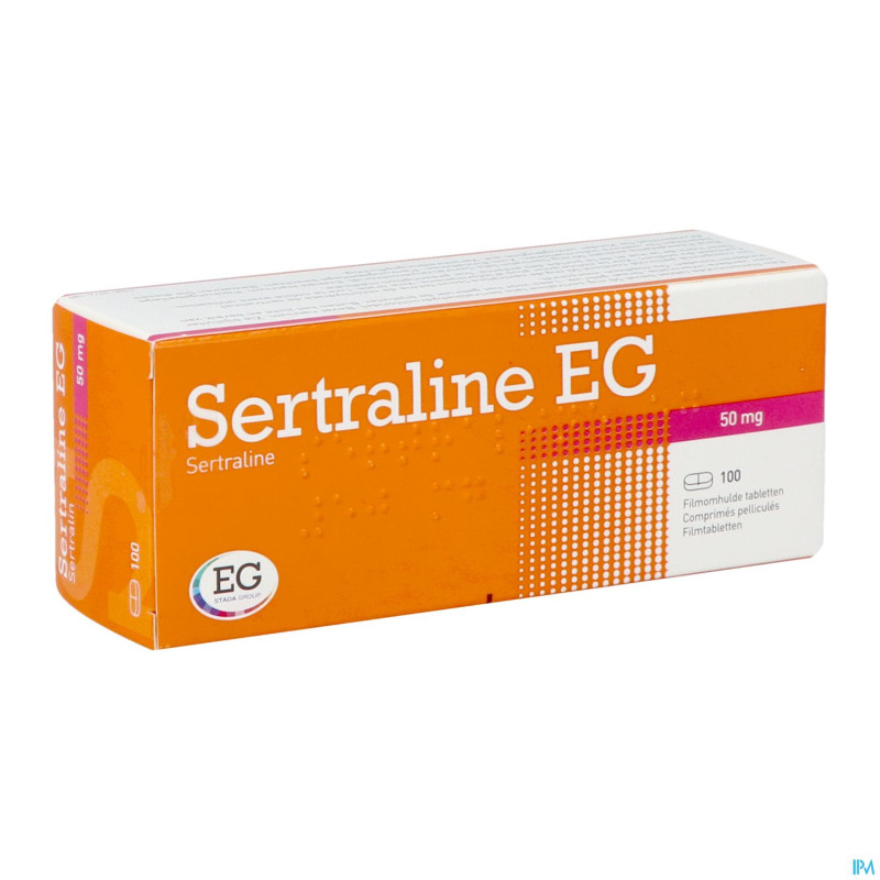 Sertraline eg  50mg pi pharma comp pell 100 pip