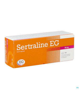 Sertraline eg  50mg pi pharma comp pell 100 pip