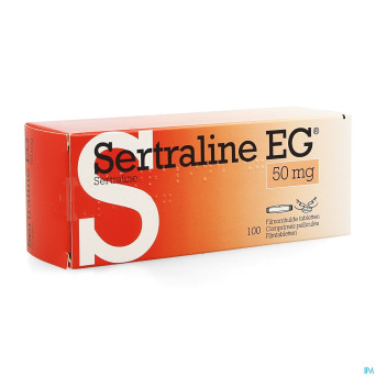 Sertraline eg  50mg pi pharma comp pell 100 pip