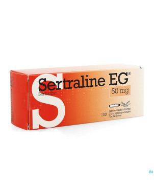 Sertraline eg  50mg pi pharma comp pell 100 pip