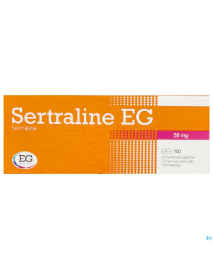 Sertraline eg  50mg pi pharma comp pell 100 pip