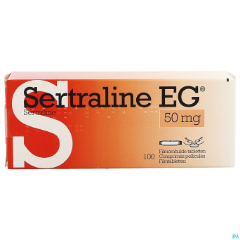 Sertraline eg  50mg pi pharma comp pell 100 pip
