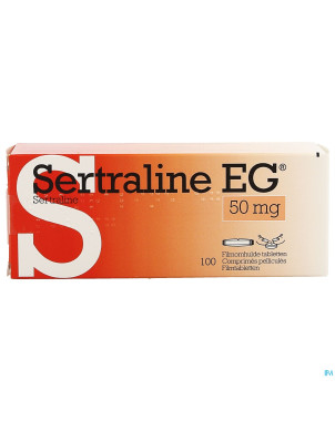 Sertraline eg  50mg pi pharma comp pell 100 pip
