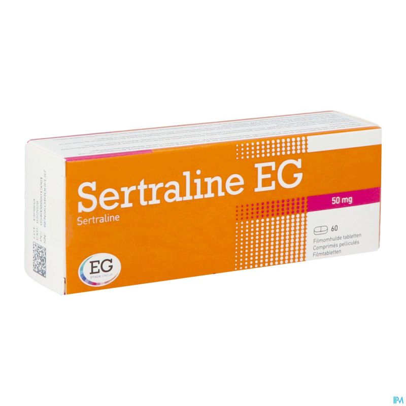 Sertraline eg  50mg pi pharma comp pell  60 pip