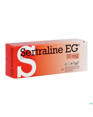 Sertraline eg  50mg pi pharma comp pell  60 pip
