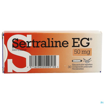 Sertraline eg  50mg pi pharma comp pell  30 pip