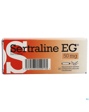 Sertraline eg  50mg pi pharma comp pell  30 pip